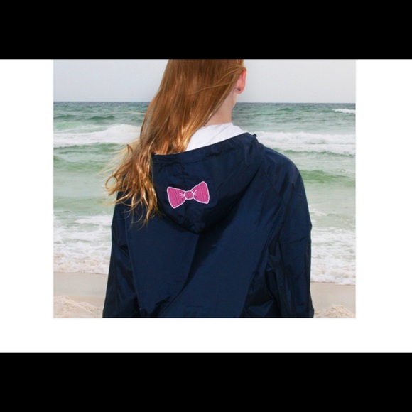 Southern Girl Prep Charles River Rain jacket navy - Picture 5 of 11